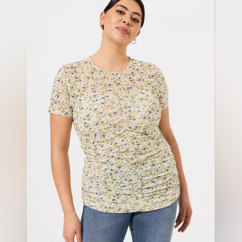 Torrid Stretch Mesh Crew Neck